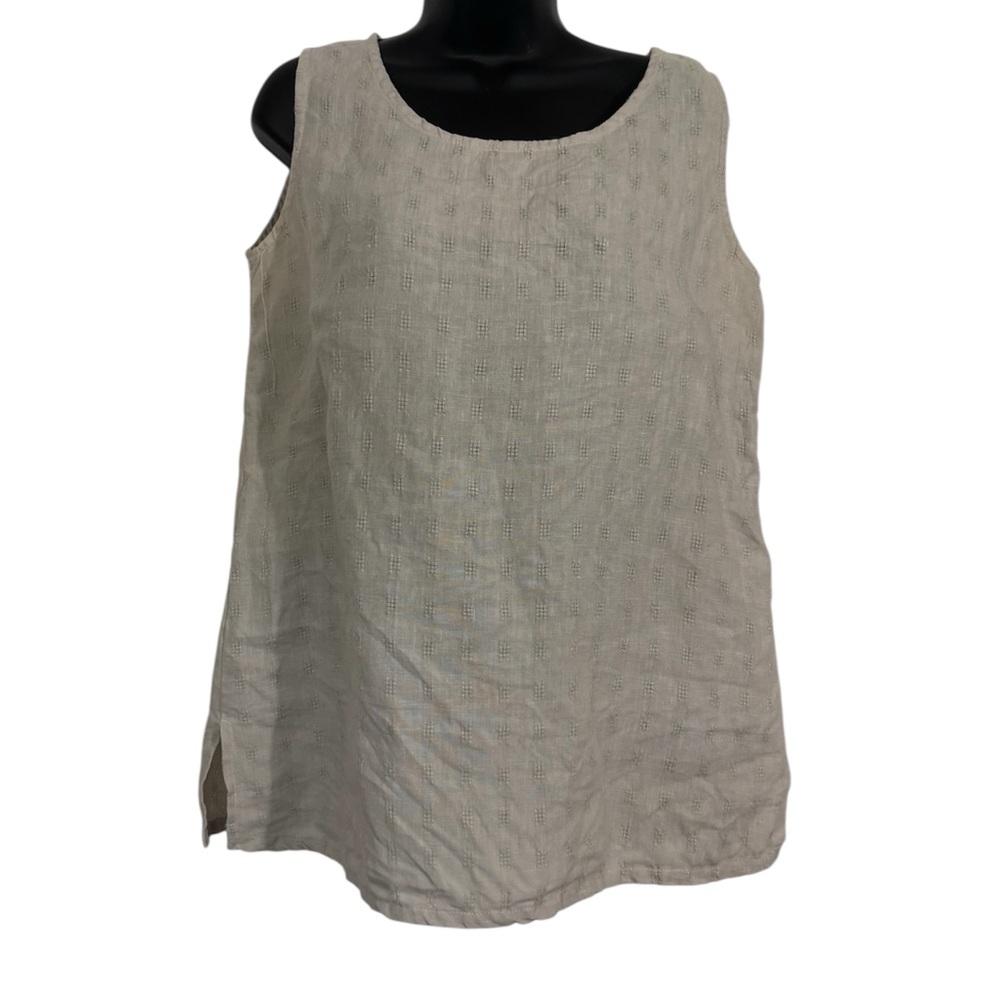 Brynn Walker Women's Natural Linen Sleeveless Top